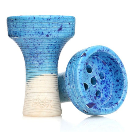 Light Blue Fox Killer Bowl - Tall Hookah Bowl with Glazed Finish
