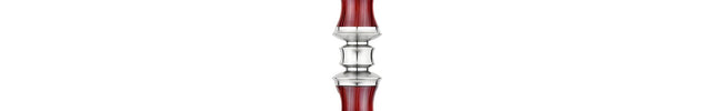 Full view of Japona Sensei Cherry hookah with stainless steel and wood
