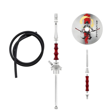 Complete Japona Satori Cherry hookah setup with Russian base
