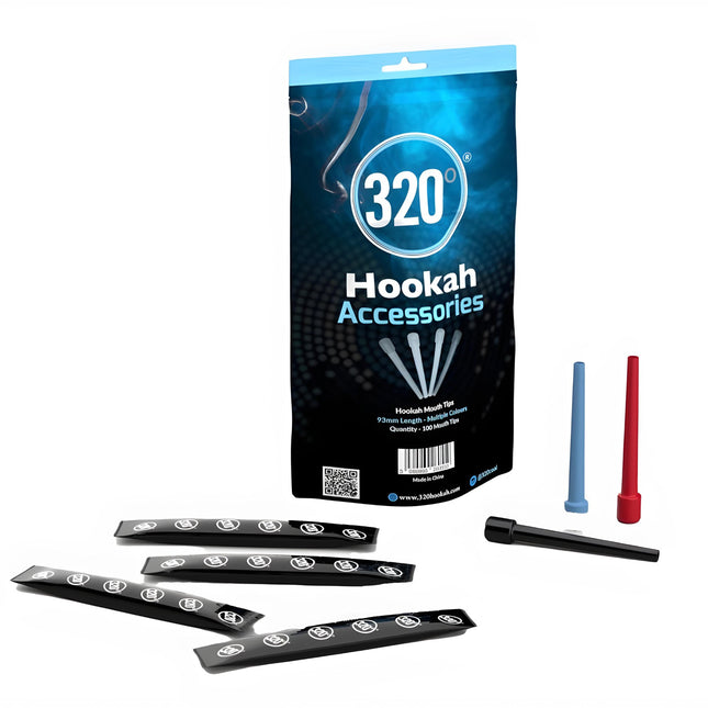 320° Disposable Hookah Mouth Tips - 100 Pack