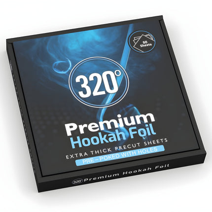 320 Pre - Cut Shisha Foil Sheets – Pre - Poked or Plain Foil | The Premium Way