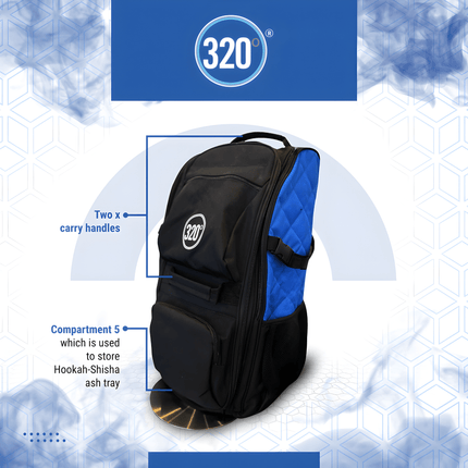 320° Hookah Travel Bag – Shisha Storage Backpack Bag | The Premium Way