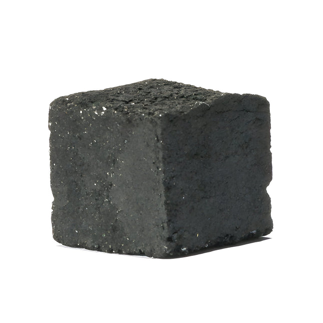 Close-up of Al Duchan RZA charcoal cube
