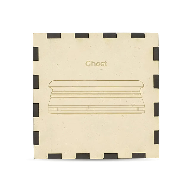 Elegant packaging of Ghost HMD, emphasizing brand quality