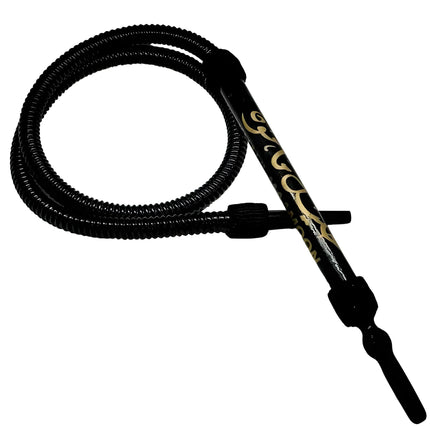 70 Inch Khalil Mamoon Original Black Hookah Hose, Handcrafted in Egypt