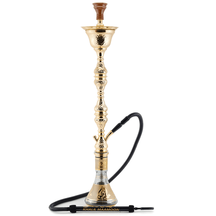 Khalil Mamoon Ice Koumetra 2 Level Gold - Model 1569 - 100cm Shisha | The Premium Way