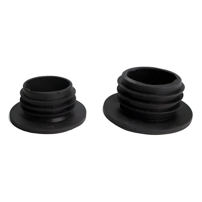 Set of two Khalil Mamoon shisha base grommets, one for small and one for large hookahs.