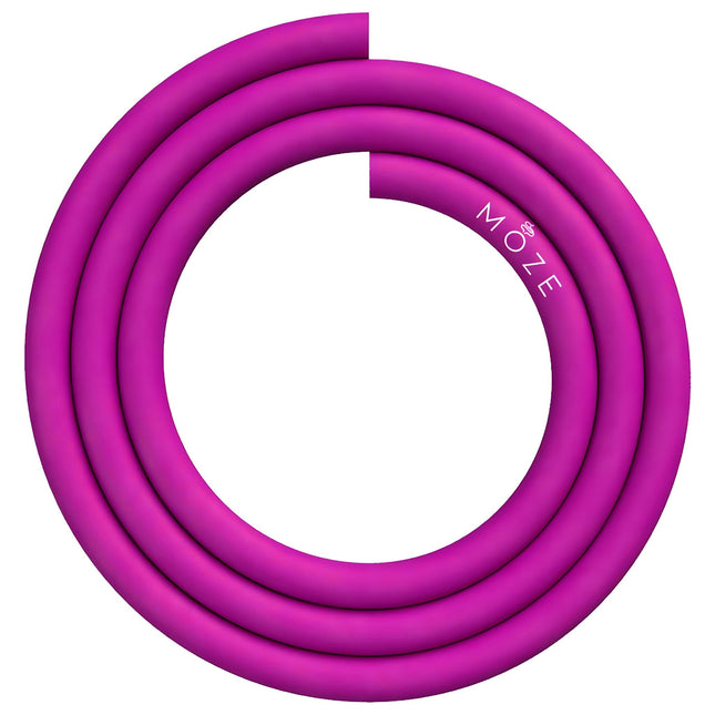Moze Silicone Hose Purple Coiled - Soft-Touch, Flexible Hookah Hose