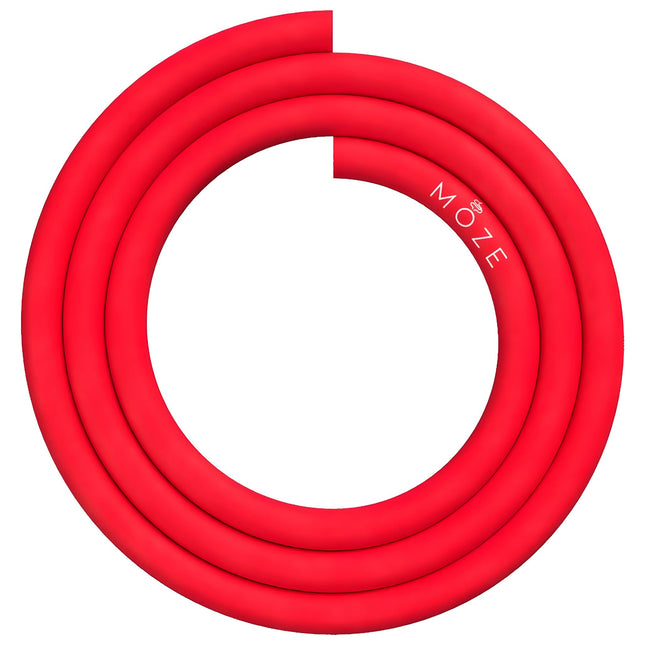 Moze Silicone Hose Red - Premium soft-touch, flexible, and easy-to-clean hookah hose