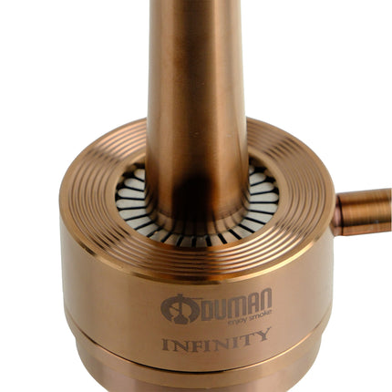 Oduman Infinity Hookah - Clear Glass with Bronze Body