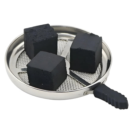 Shisha Mesh Screen with Hookah Charcoal Cubes - Premium Heat Management for Hookah