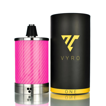 VYRO-One Carbon Pink Hookah with its case