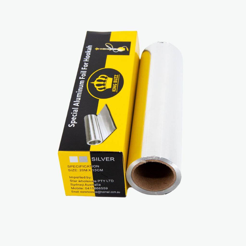 King Buzz Shisha Aluminum Foil 20m - Customisable Foil for Shisha